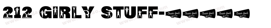 212 Girly Stuff字体转换